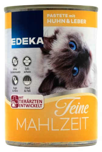 Edeka Feine Mahlzeit Pastete mit Huhn und Leber, 12er Pack (12 x 400g) von Edeka