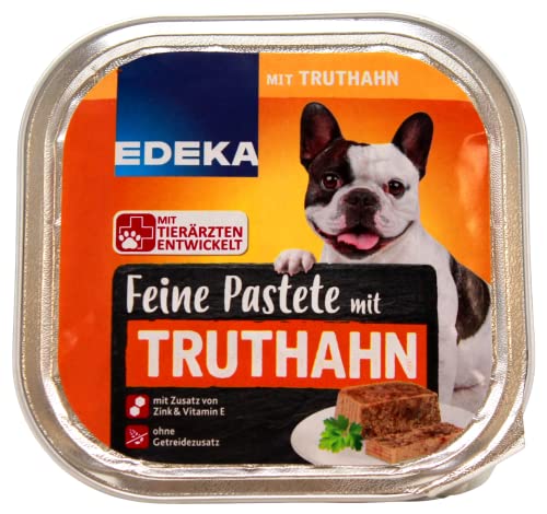 Edeka Feine Pastete mit Truthahn Hundefutter, 10er Pack (10 x 300g) von Edeka