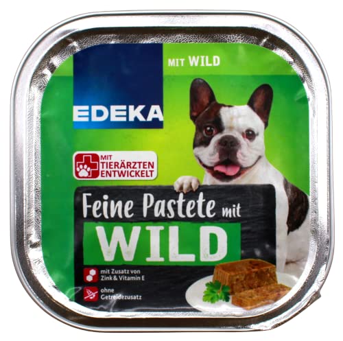 Edeka Feine Pastete mit Wild Hundefutter, 10er Pack (10 x 300g) von Edeka