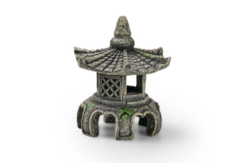 Eden 95231 Asien Tempel W - detailreiche Aquariumdekoration, ideale Versteckmöglichkeit für Aquarienbewohner, individuelle Aquariumgestaltung von Eden