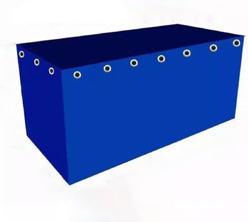 EdfYHSL Oberirdische Fischteiche Faltbarer Fischteich aus Segeltuch zur Wasserspeicherung, for Fische, Garnelen, Hydrokultur, temporärer Wasserspeichertank aus Segeltuch ohne Rahmen Teichfolie(1.5x1x1 von EdfYHSL