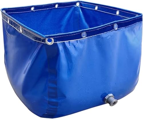 EdfYHSL Oberirdische Fischteiche Zusammenklappbarer Fischteich mit Abfluss, Rahmen nicht im Lieferumfang enthalten, Fischteich-Leinwandteich for die Fischzucht Teichfolie(1.5x1x1m) von EdfYHSL