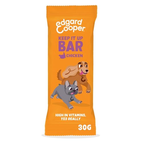Edgard Cooper Hundeleckerli, Keep it Up Bar (Huhn, 30g x 1) Adult & Welpen Leckerlis, Getreidefrei, Natürliche Zutaten, hoher Proteingehalt und frisches Fleisch von Edgard Cooper