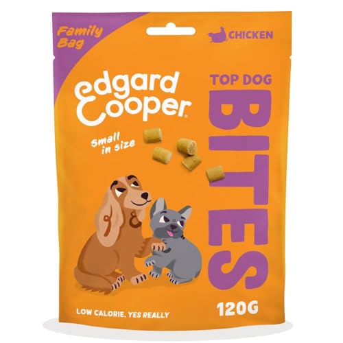 Edgard Cooper Hundeleckerli, Top Dog Bites (Ente & Huhn, 120g x 1) Kleine Bites, Welpen Leckerlis, Getreidefrei, Natürliche Zutaten, hoher Proteingehalt und frisches Fleisch von Edgard Cooper