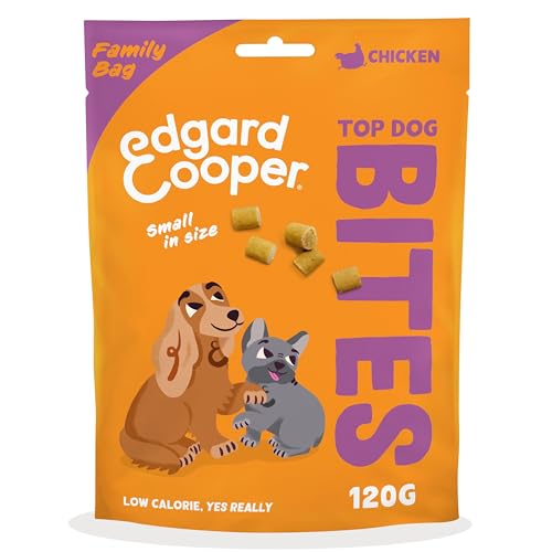 Edgard Cooper Hundeleckerli, Top Dog Bites (Ente & Huhn, 120g x 1) Kleine Bites, Welpen Leckerlis, Getreidefrei, Natürliche Zutaten, hoher Proteingehalt und frisches Fleisch von Edgard Cooper