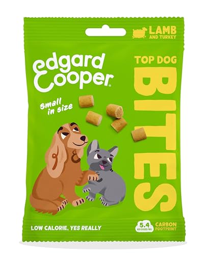 Edgard Cooper Hundeleckerli, Top Dog Bites (Lamm, 50g x 1) Kleine Bites, Welpen Leckerlis, Getreidefrei, Natürliche Zutaten, hoher Proteingehalt und frisches Fleisch von Edgard Cooper