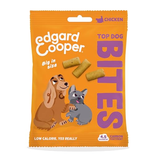 Edgard Cooper Hundeleckerli, Top Dog Bites (Apfel, 50g x 1, Kleine Bites), Adult & Welpen Leckerlis, Getreidefrei, Pflanzenbasiert, voller Obst und ohne Zuckerzusatz von Edgard Cooper