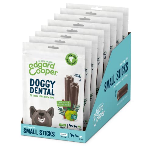 Edgard & Cooper Doggy Dental Sticks – 8 Packungen mit je 7 Sticks für kleine und große kastrierte oder nicht sterilisierte erwachsene Hunde aller Rassen und Größen Edgard & Cooper Doggy Dental Sticks – 8 Packungen mit je 7 Sticks für kleine und große kastrierte oder nicht sterilisierte erwachsene Hunde aller Rassen und Größen von Edgard Cooper