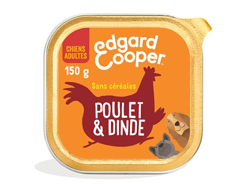 Edgard & Cooper Dose Patée für Erwachsene Hunde, ohne Getreide, natürliche Nahrung, 150 g, frisches Huhn und Truthahn, gesunde Ernährung, schmackhaft und ausgewogen, hochwertiges Protein Edgard & Cooper Dose Patée für Erwachsene Hunde, ohne Getreide, natürliche Nahrung, 150 g, frisches Huhn und Truthahn, gesunde Ernährung, schmackhaft und ausgewogen, hochwertiges Protein von Edgard Cooper