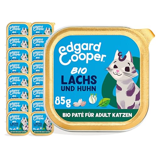 Edgard & Cooper Getreidefreie Bio-Lachs- und Huhn-Paté für Katzen 16x85g, Frisches Fleisch &,Natürliche Zutaten Edgard & Cooper Getreidefreie Bio-Lachs- und Huhn-Paté für Katzen 16x85g, Frisches Fleisch &,Natürliche Zutaten von Edgard Cooper