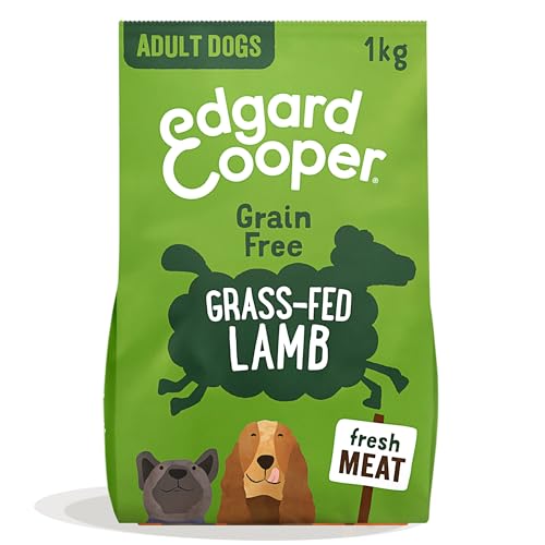 Edgard & Cooper Hundefutter, Trockenfutter für Hunde, (Lamm, 1kg), Hundefutter trocken getreidefrei ohne Zucker, natürliche Zutaten und frisches Fleisch, voller essentieller Aminosäuren von Edgard Cooper
