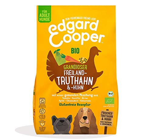 Edgard & Cooper Hundefutter, Trockenfutter für Hunde, (Truthahn & Huhn, 7kg), Getreidefrei, natürliche Zutaten und frisches Fleisch, voller essentieller Aminosäuren von Edgard Cooper
