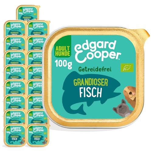 Edgard & Cooper Nassfutter für Hunde, (Fleisch, 100g x 17), Hunde Nassfutter getreidefrei 150g, ohne Zucker, natürliche Zutaten und frisches Fleisch, voller essentieller Aminosäuren von Edgard Cooper