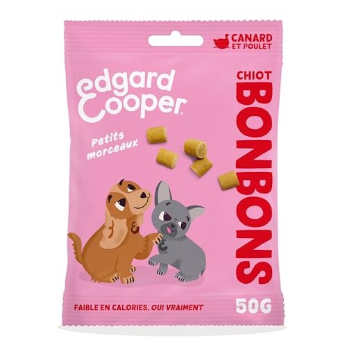Edgard & Cooper Leckerli für Hunde, kleine natürliche Süßigkeiten, für ausgewachsene Hunde, ohne Getreide, 1 x 50 g, Ente von Edgard Cooper