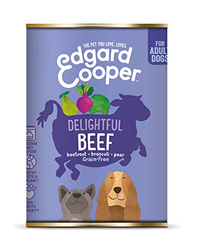 Edgard & Cooper Rind mit Rote Beete Brokkoli und Birne für ausgewachsene Hunde von Edgard Cooper