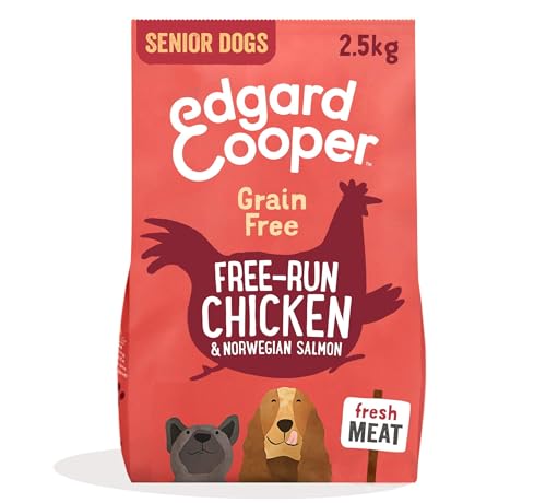 Edgard & Cooper Trockenfutter für Senioren, ohne Getreide, natürliche Nahrung, 2,5 kg, frisches Huhn & Lachs, gesunde Ernährung, schmackhaft und ausgewogen, hochwertige Proteine von Edgard Cooper