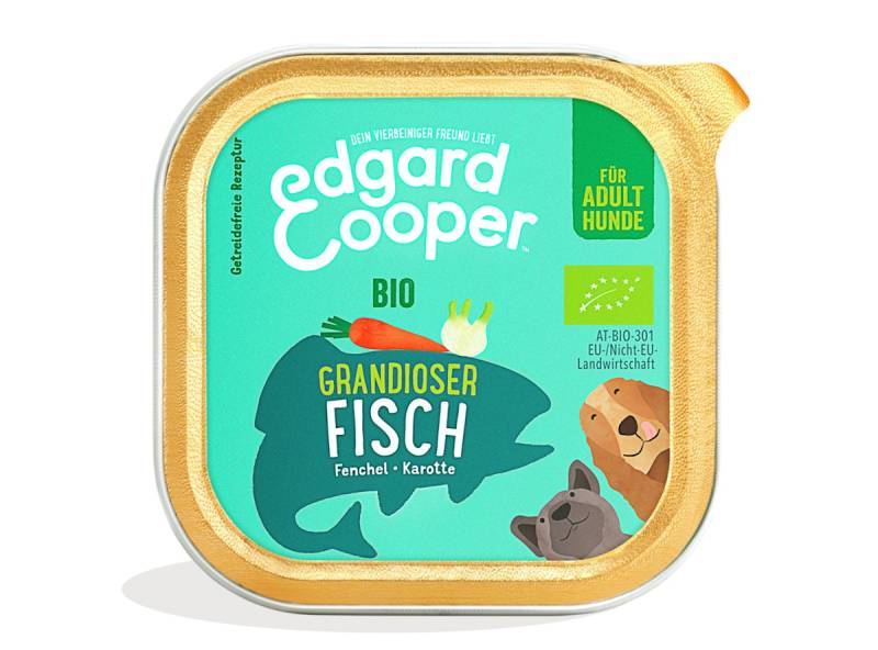 Edgard&Cooper Adult BIO 100 Gramm Hundenassfutter 17 x 100 Gramm Fisch