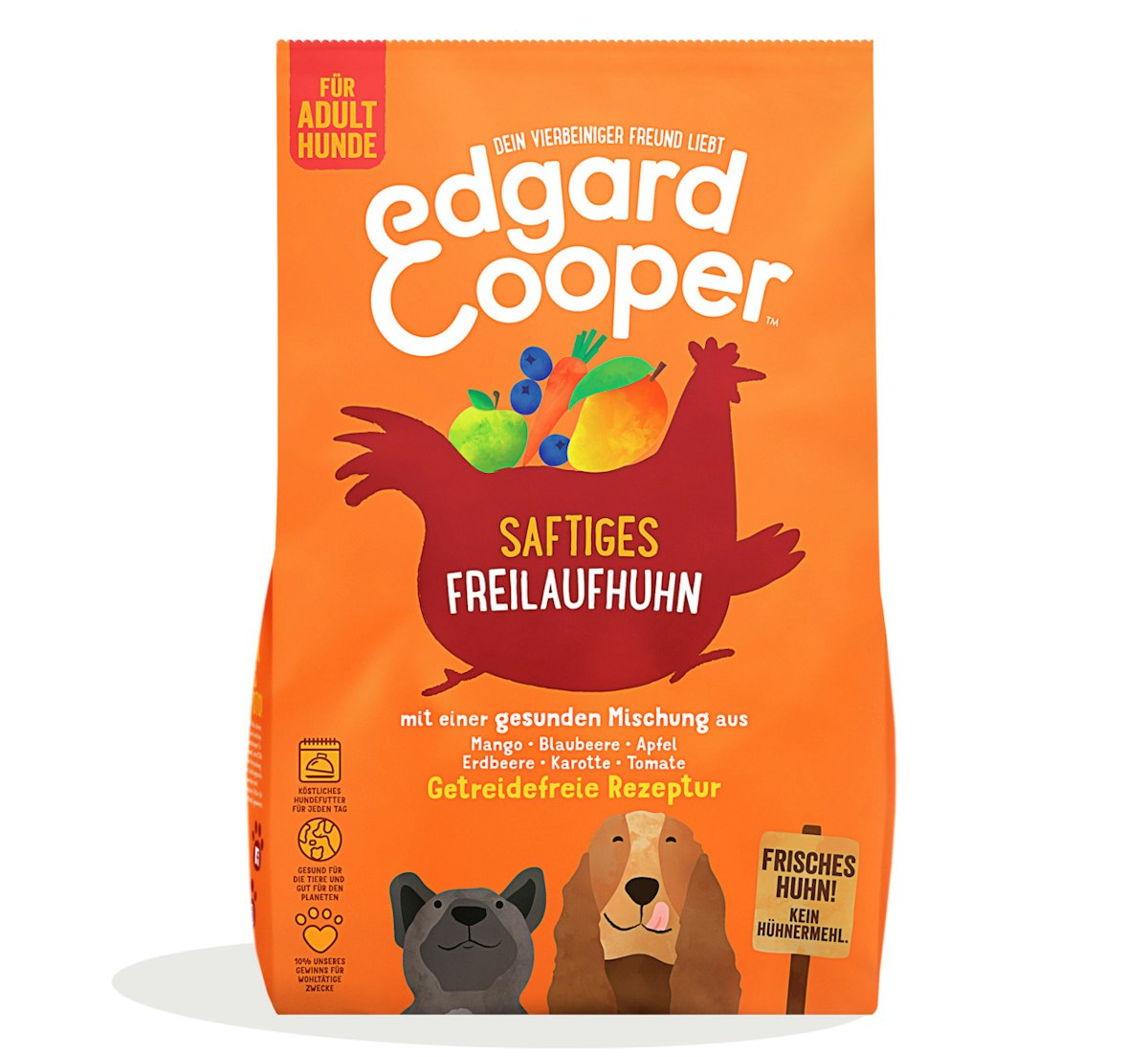Edgard&Cooper Adult Freilaufhuhn getreidefrei Hundetrockenfutter von Edgard & Cooper