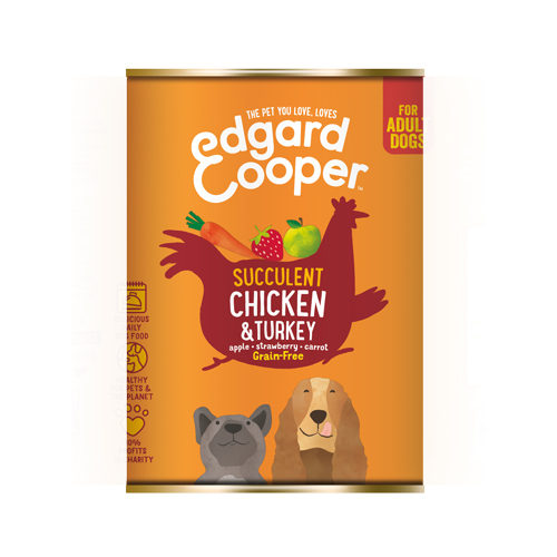 Edgard & Cooper Adult Hundefutter - Dosen - Huhn & Truthahn - 6 x 400 g von Edgard & Cooper