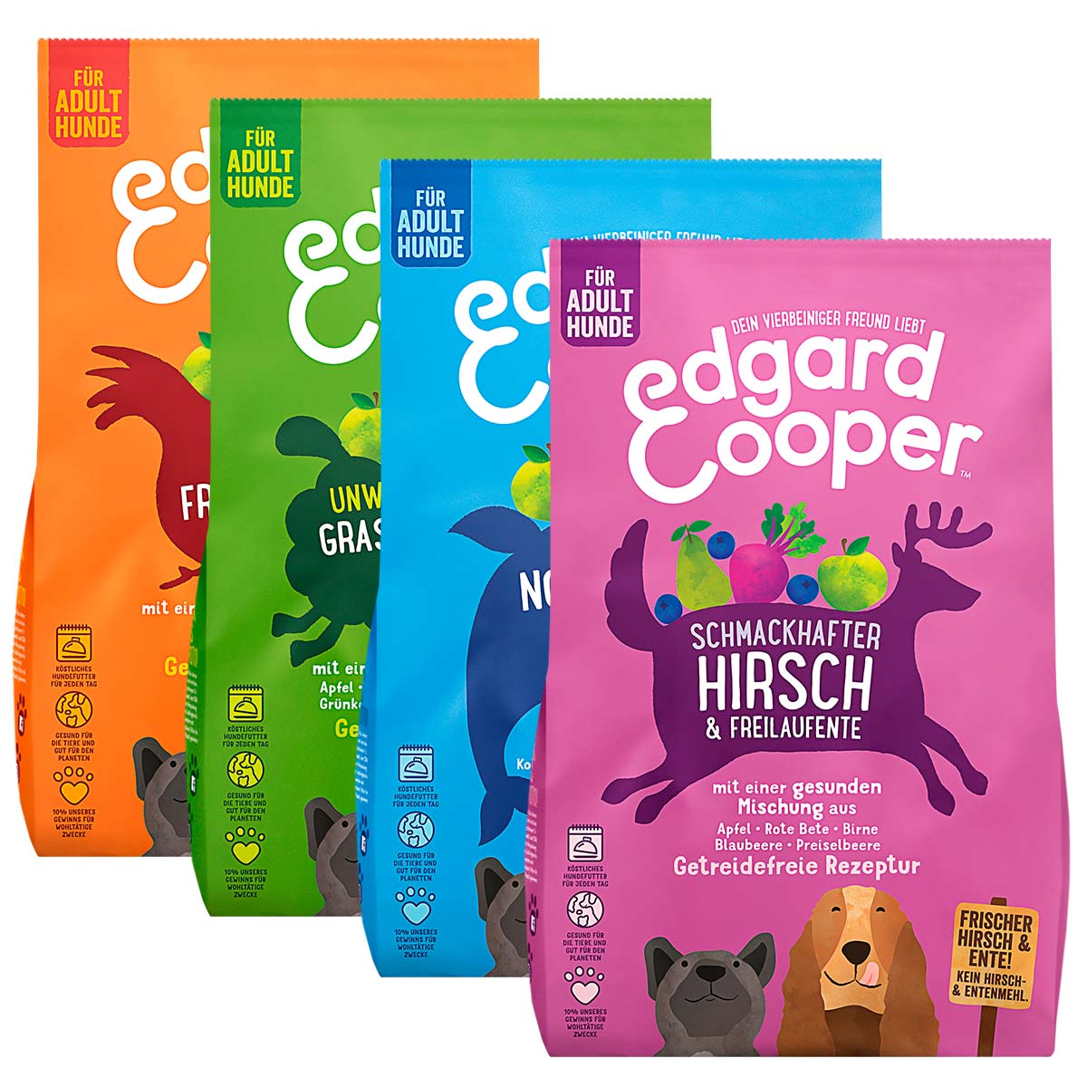 Edgard & Cooper Adult Probierpaket 4x2,5kg von Edgard & Cooper