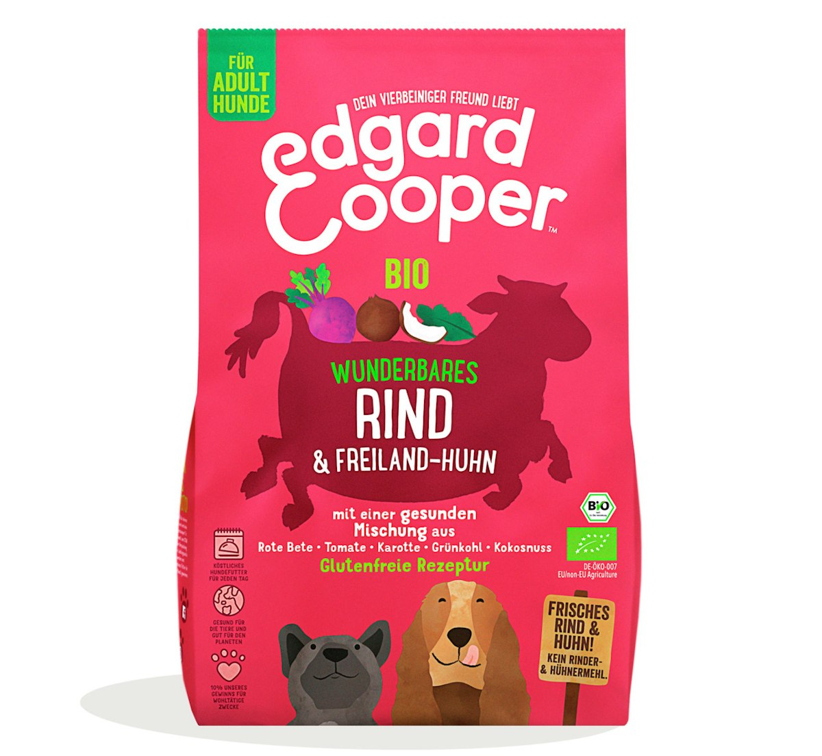Edgard&Cooper Adult Rind und Huhn Bio Hundetrockenfutter von Edgard & Cooper