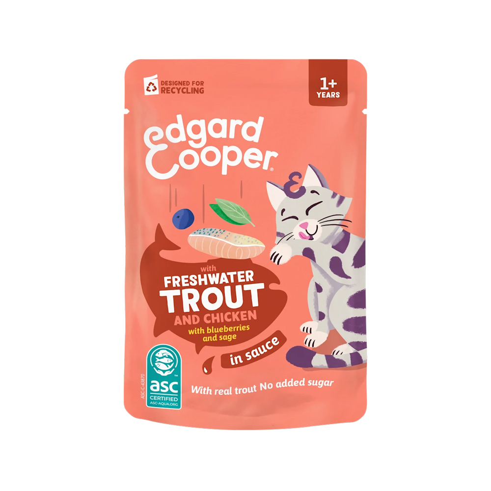 Edgard & Cooper Cat Adult - Forelle & Huhn - 12 x 85 g Edgard & Cooper Cat Adult - Forelle & Huhn - 12 x 85 g von Edgard & Cooper