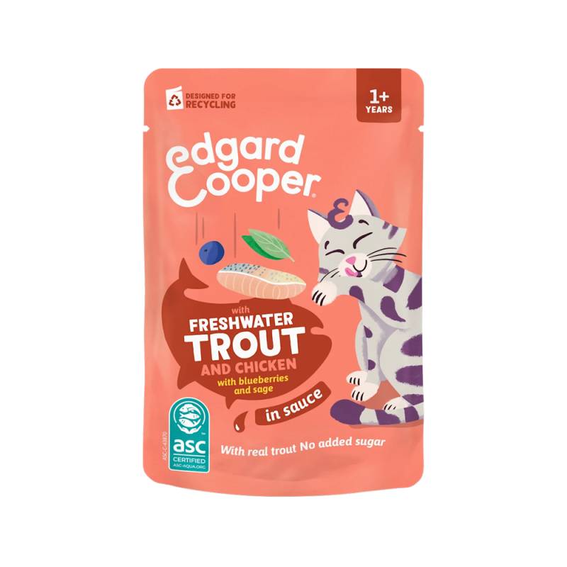 Edgard & Cooper Cat Adult - Forelle & Huhn - 12 x 85 g Edgard & Cooper Cat Adult - Forelle & Huhn - 12 x 85 g von Edgard & Cooper