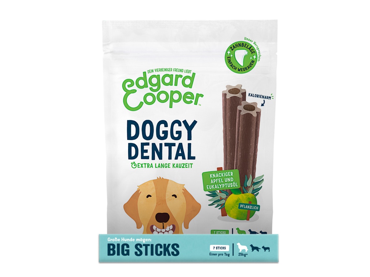 Edgard&Cooper Doggy Dental Apfel und Eukalyptus Hundesnack von Edgard & Cooper