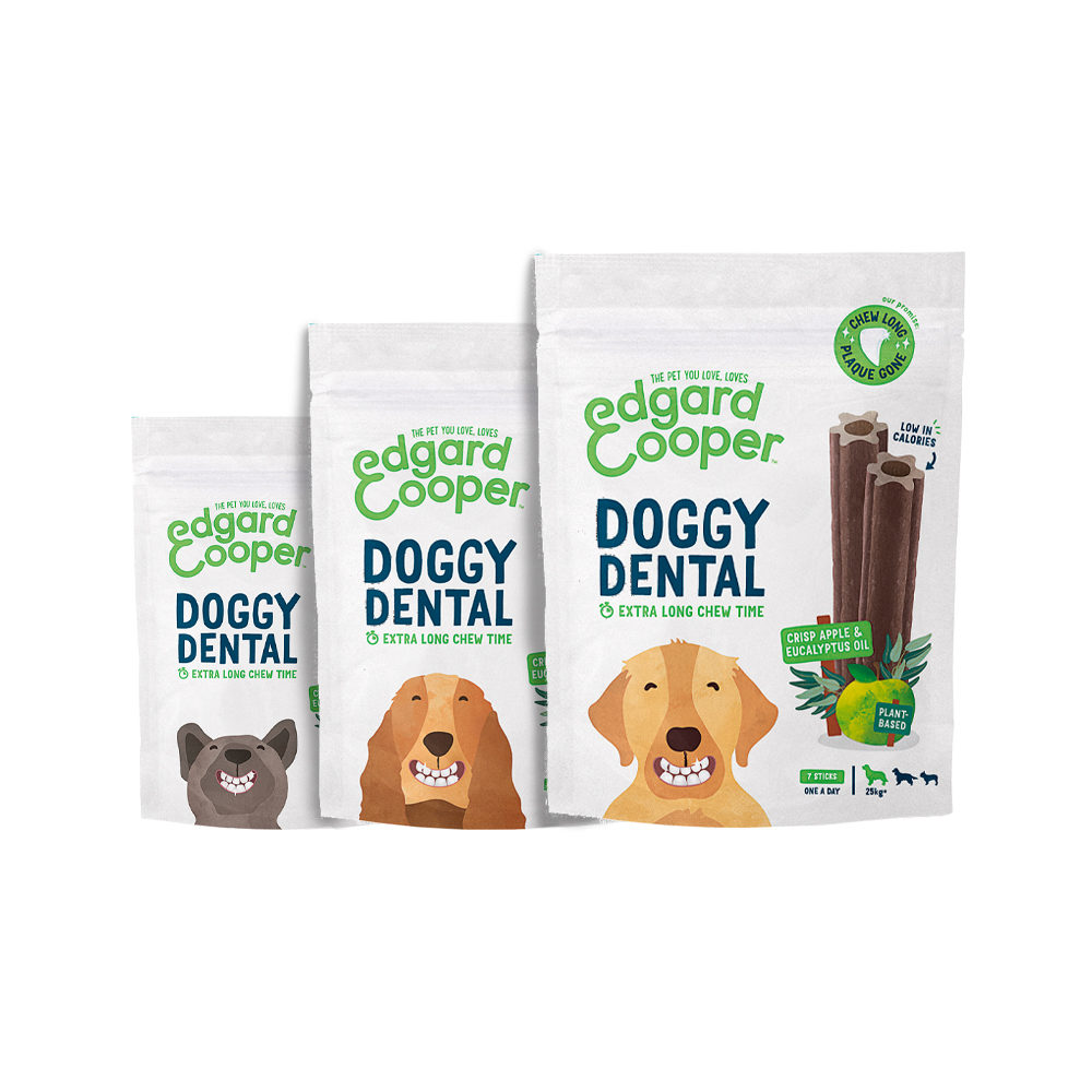 Edgard & Cooper Doggy Dental Medium - Apfel & Eukalyptus - 7 Sticks von Edgard & Cooper