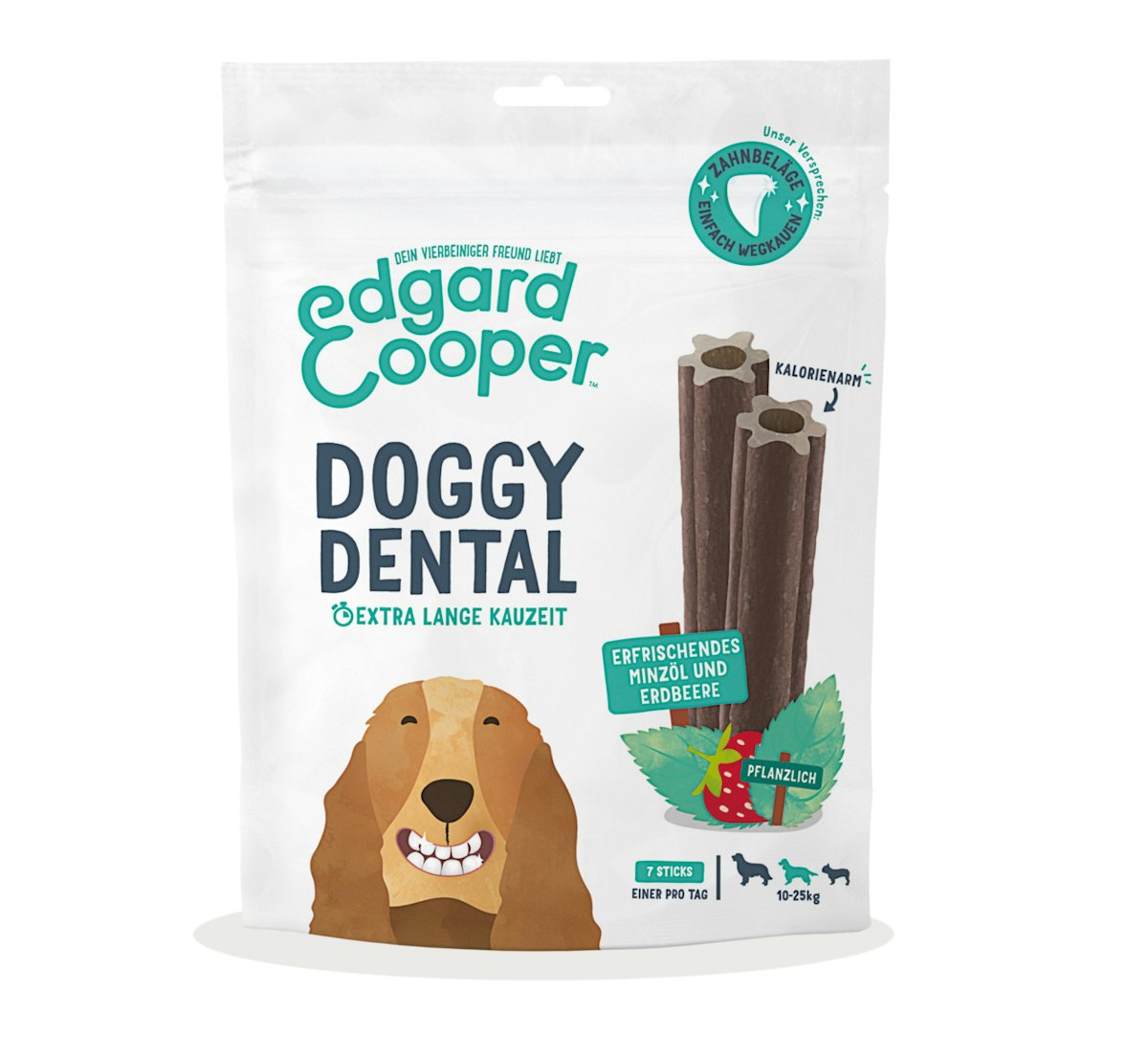 Edgard&Cooper Doggy Dental Minze und Erdbeere Hundesnack von Edgard & Cooper
