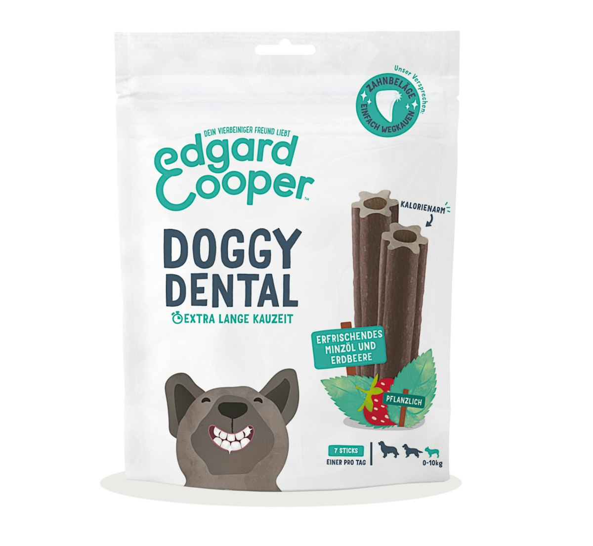 Edgard&Cooper Doggy Dental Minze und Erdbeere Hundesnack von Edgard & Cooper