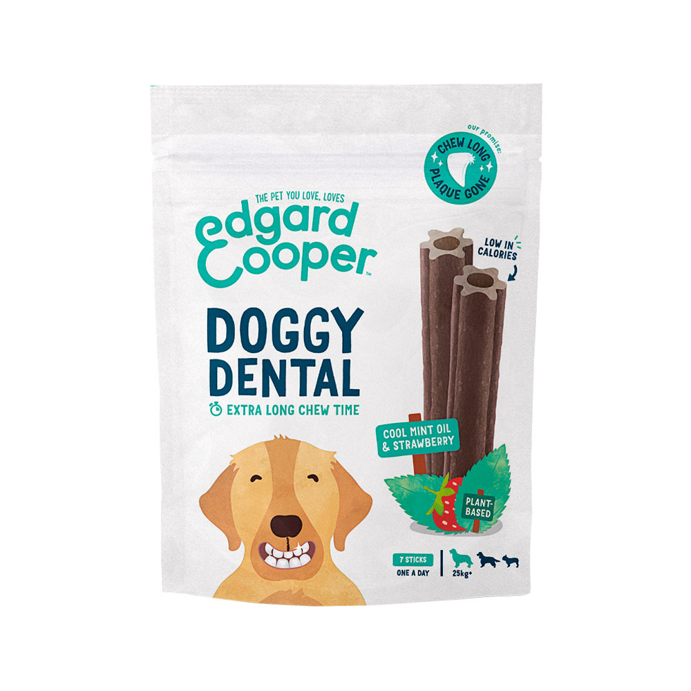 Edgard & Cooper Doggy Dental Small - Minze & Erdbeere - 7 Sticks von Edgard & Cooper