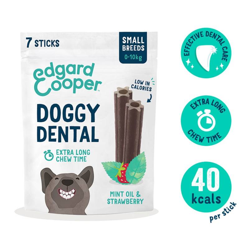 Edgard & Cooper Doggy Dental Erdbeere/Minze S 4x105g von Edgard & Cooper
