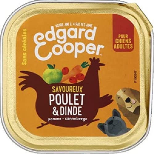 Edgard & Cooper Edgard & Cooper für Erwachsene Hunde, natürlich, ohne Getreide, Huhn & Truthahn, 100 g von Edgard Cooper