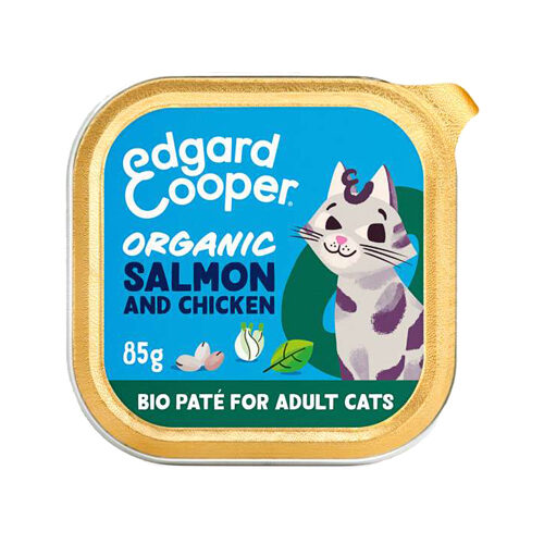 Edgard & Cooper Erwachsene Katze - Bio - Lachs und Huhn - 16 x 85 g von Edgard & Cooper