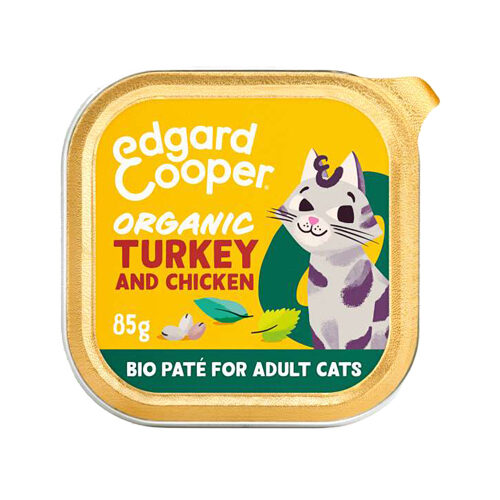 Edgard & Cooper Erwachsene Katze - Bio - Truthahn und Huhn - 16 x 85 g von Edgard & Cooper