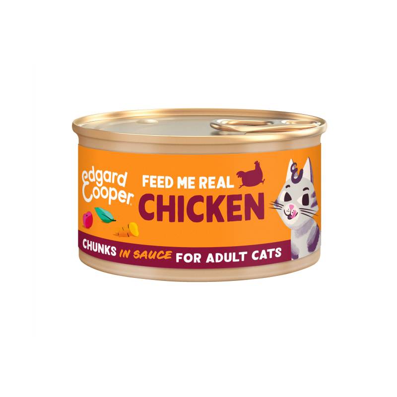 Edgard & Cooper - Free-Run Chicken and Salmon Chunks in Sauce - 18 x 85 g von Edgard & Cooper