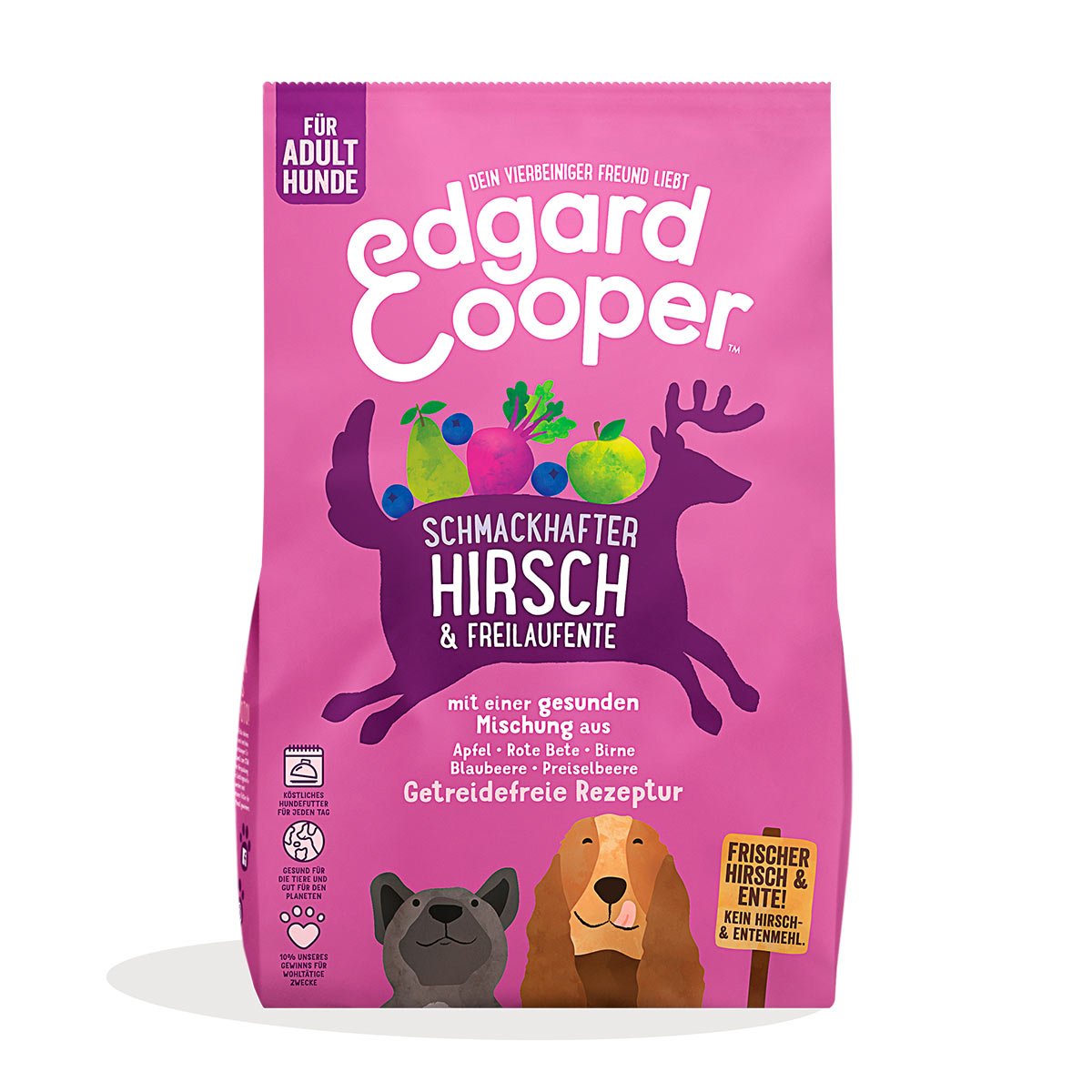 Edgard & Cooper Frischer Hirsch & Freilaufente 12kg von Edgard & Cooper