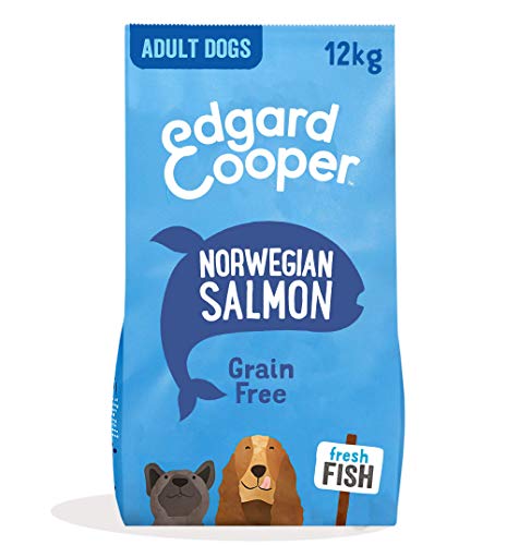 Edgard & Cooper Frischer Norwegischer Lachs, Trockenfutter für ausgewachsene Hunde, getreidefrei, verpackt mit frischem Fleisch von Edgard Cooper
