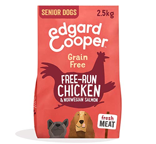 Edgard & Cooper Hundefutter für Erwachsene, natürliches Trockenfutter, ohne Getreide, leicht verdaulich, gesunde und ausgewogene Fütterung (Senior Lachs/Huhn, 2,5 kg (1 Packung)) von Edgard Cooper