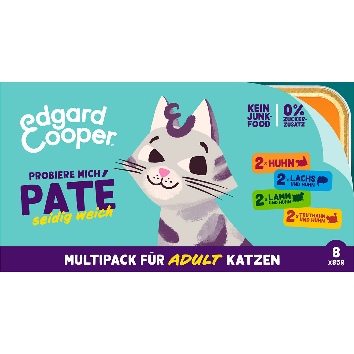 Edgard & Cooper Katze Multipack Paté Adult 8x85g von Edgard & Cooper