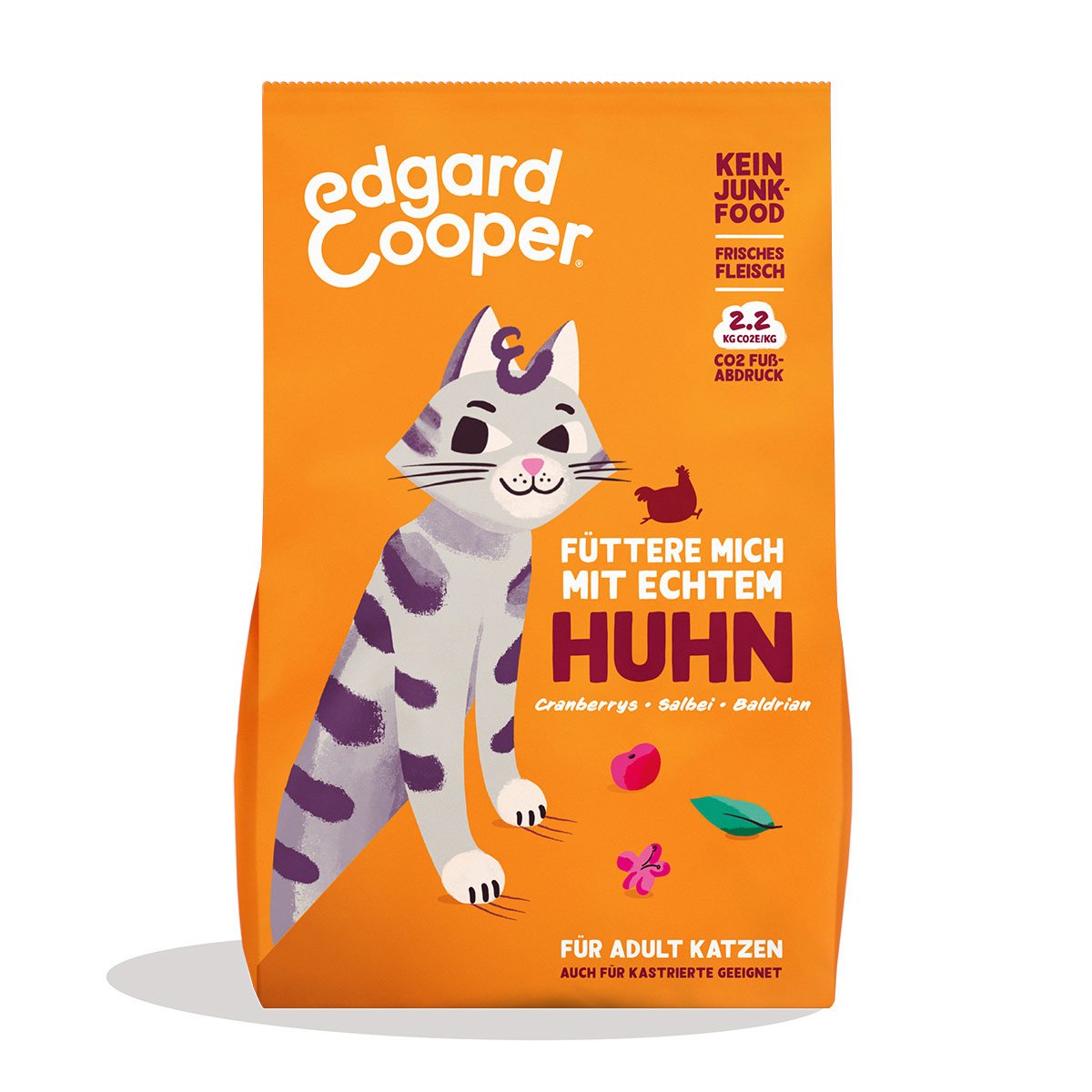 Edgard & Cooper Katze Trockenfutter Adult Freilandhuhn 4kg von Edgard & Cooper