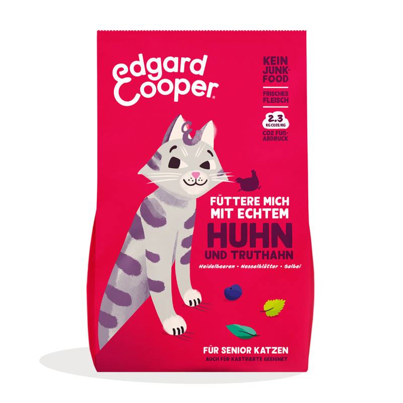 Edgard & Cooper Katze Trockenfutter Senior Huhn & Truthahn 2kg von Edgard & Cooper