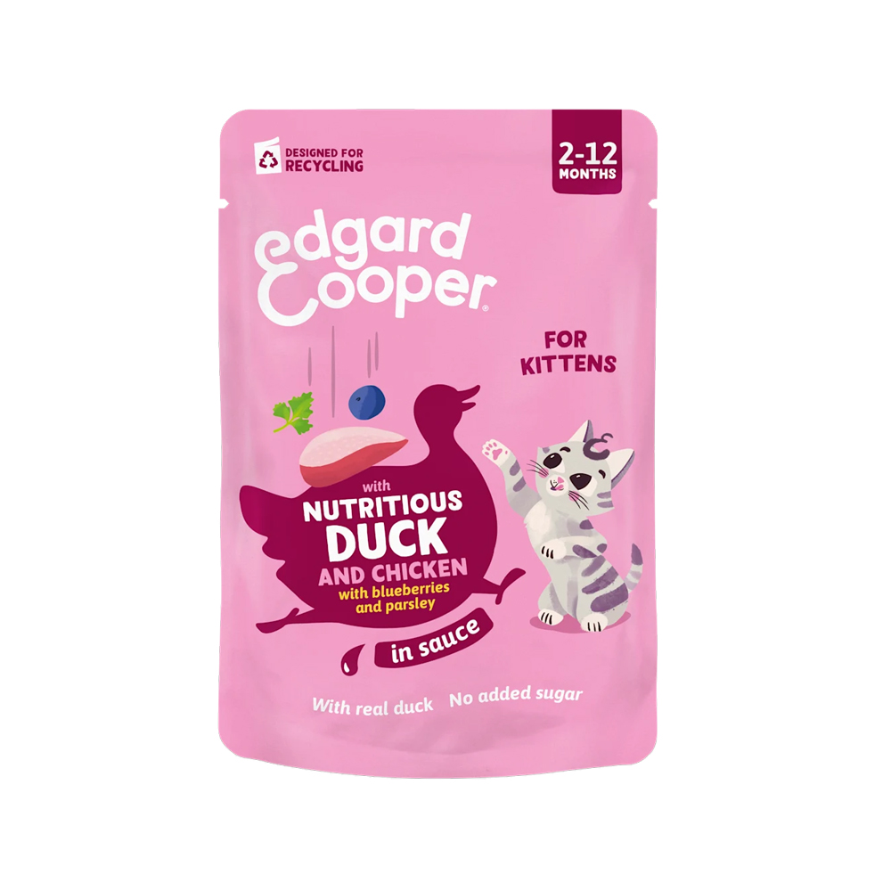 Edgard & Cooper Kitten - Ente & Huhn in Sauce - 12 x 85 g Edgard & Cooper Kitten - Ente & Huhn in Sauce - 12 x 85 g von Edgard & Cooper