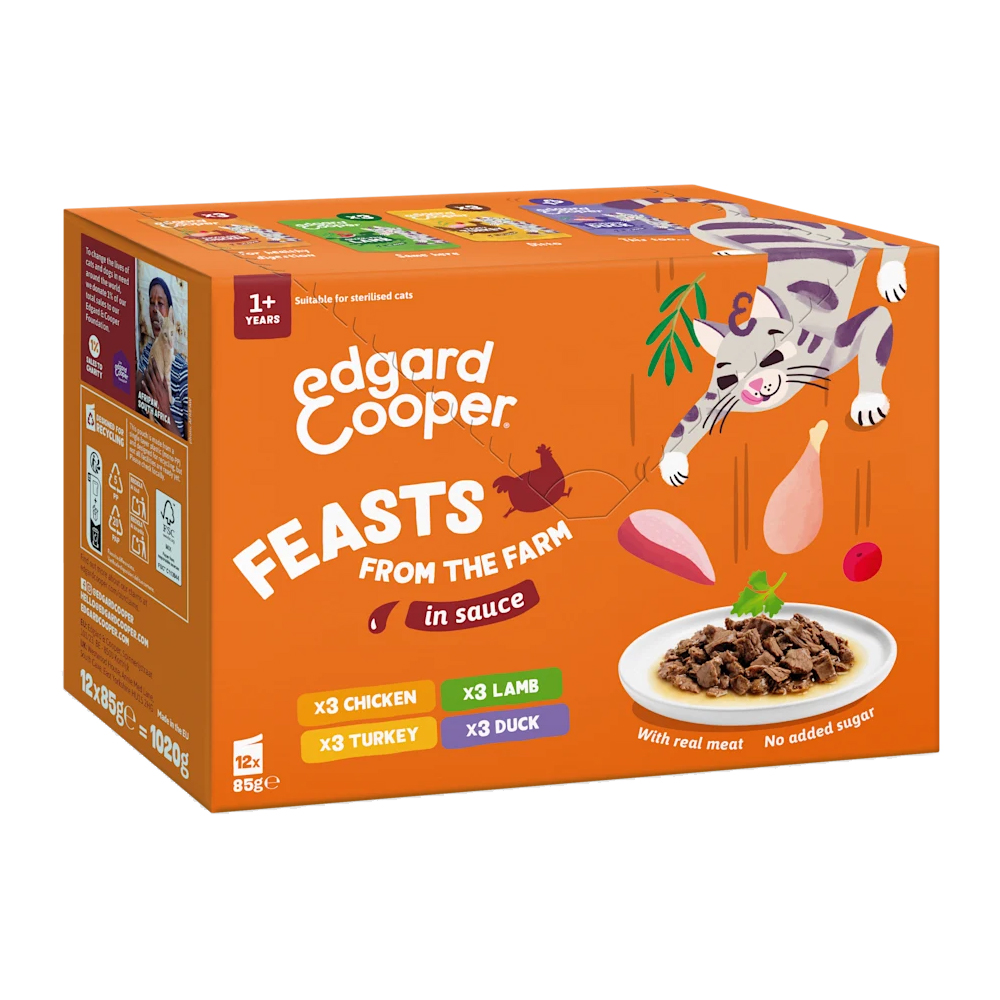 Edgard & Cooper Multipack - Catch of the Day in Sauce - 12 x 85 g von Edgard & Cooper
