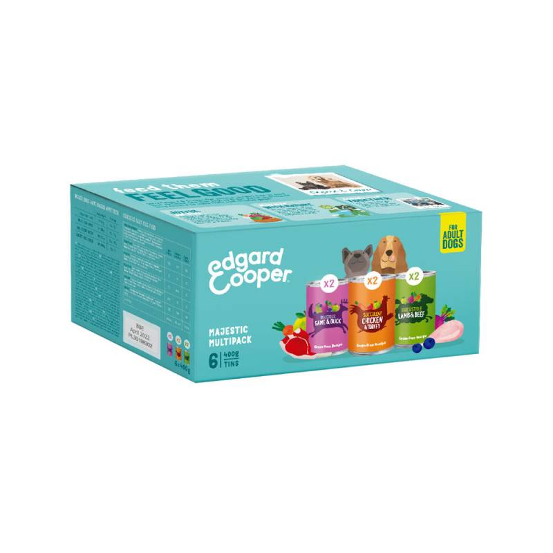 Edgard & Cooper Multipack - Huhn / Wild & Lamm - 6 x 400 g von Edgard & Cooper