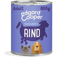 Edgard & Cooper Nassfutter Hund, Adult, Rind 6x800 g von Edgard & Cooper