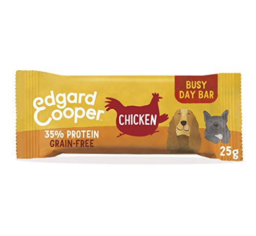 Edgard & Cooper Natural Bar Hundeleckerli – Multipack 20 x 25 g – Hühner – Getreidefrei, Protein, gesunde und leckere Belohnung von Edgard Cooper