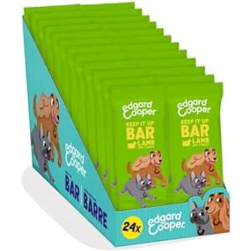 Edgard & Cooper Hundeleckerli, Keep it Up Bar (Lamm, 30g x 12) Adult & Welpen Leckerlis, Getreidefrei, Natürliche Zutaten, hoher Proteingehalt und frisches Fleisch von Edgard Cooper