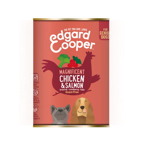 Edgard & Cooper Senior Hundefutter - Dosen - Huhn & Lachs - 6 x 400 g von Edgard & Cooper